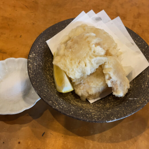 角清　タラのホホ肉天ぷら